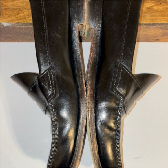 G.H. Bass Weejun Black Leather Loafers, men’s size 8 - Picture 3 of 10